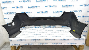 Rear bumper bare Hyundai Sonata 18-19 without parking sensors, black, scratches