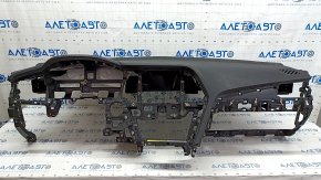 Torpedo front panel with AIRBAG Hyundai Sonata 18-19 black, rusty pyropatron