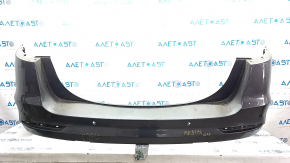 Rear bumper bare Ford Fusion mk5 19-20 for 4 parking sensors without Park Assist, graphite, scratches