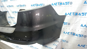 Rear bumper bare Ford Fusion mk5 19-20 for 4 parking sensors without Park Assist, graphite, scratches