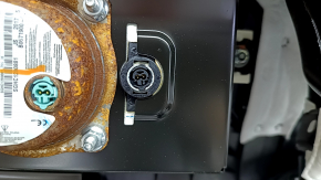 Torpedo front panel with AIRBAG Hyundai Sonata 18-19 black, rusty pyropatron