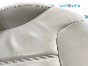 Passenger seat Tesla Model S 12-15 pre-rest, type 2, with airbag, electric, heated, gray leather, cracked leather, needs cleaning, minor scratches