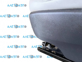 Passenger seat Tesla Model S 12-15 pre-rest, type 2, with airbag, electric, heated, gray leather, cracked leather, needs cleaning, minor scratches
