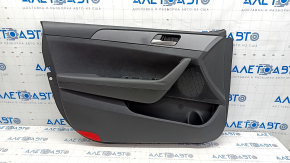 Door trim card front left Hyundai Sonata 18-19 black, scratches