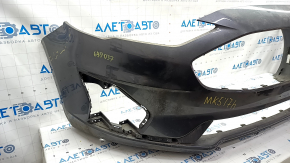 Front bumper bare Ford Fusion mk5 19-20 without parking sensors and towing hook, graphite, scratches, crack, non-standard holes