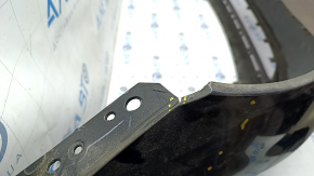 Front bumper bare Ford Fusion mk5 19-20 without parking sensors and towing hook, graphite, scratches, crack, non-standard holes