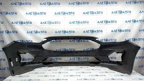 Front bumper bare Ford Fusion mk5 19-20 without parking sensors and towing hook, graphite, scratches, crack, non-standard holes