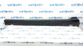 Left threshold Hyundai Sonata 18-19 black, broken fasteners, scratches