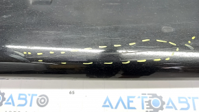 Left threshold Hyundai Sonata 18-19 black, broken fasteners, scratches