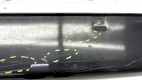 Left threshold Hyundai Sonata 18-19 black, broken fasteners, scratches