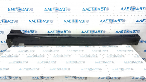 Right threshold Hyundai Sonata 18-19 black, broken fasteners, scratches