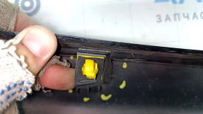 Right threshold Hyundai Sonata 18-19 black, broken fasteners, scratches