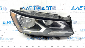 Headlight front right VW Passat b8 16-19 USA bare halogen, sand, scratches
