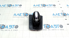 Gear knob VW Tiguan 18 - leather black, worn, scratches