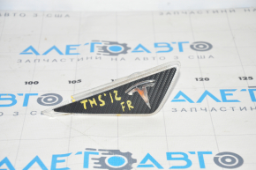 Turn signal in the wing front right Tesla Model S 12-20 in black film, broken body