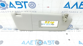 Right sun visor for VW Passat b8 16-19 USA, gray, without hook, without backlight