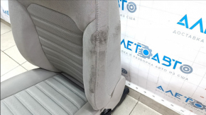 Passenger seat Ford Fusion mk5 17-20 without airbag, electric, gray cloth, dry cleanable