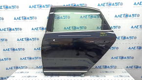 Door assembly rear left VW Passat b8 16-19 USA black LC9X, bump, scratches, cloudy chrome