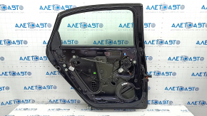 Door assembly rear left VW Passat b8 16-19 USA black LC9X, bump, scratches, cloudy chrome