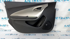 Door trim card front left Chevrolet Volt 11-15 black with gray insert, BOSE, scratches, dent, tear