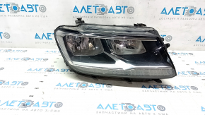Headlight front right VW Tiguan 18- bare halogen, DRL LED, sand