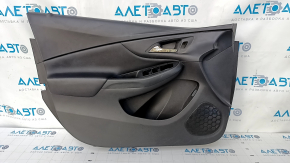 Door trim card front left Chevrolet Volt 16- black leather, scratches, abrasions