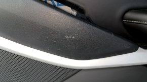 Door trim card front right Chevrolet Camaro 16- black, leather, BOSE, scratches, abrasions