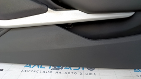 Door trim card front right Chevrolet Camaro 16- black, leather, BOSE, scratches, abrasions