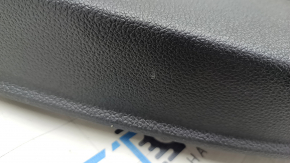 Door trim card rear left VW Passat b8 16-19 USA black with black insert plastic, armrest leather, molding gray gloss, scratches