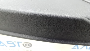 Door trim card rear right VW Passat b8 16-19 USA black with black insert plastic, armrest leather, molding gray gloss, scratch