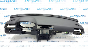 Torpedo front panel with AIRBAG VW Passat b8 16-19 USA black, with driver's knee pad
