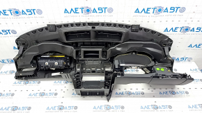 Torpedo front panel with AIRBAG VW Passat b8 16-19 USA black, with driver's knee pad