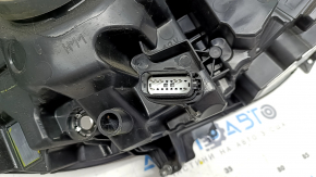 Front left headlight complete Ford Fusion mk5 17-20 halogen, with DRL, crack in mount