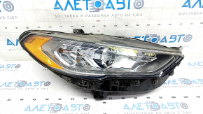 Front right headlight complete Ford Fusion mk5 17-20 halogen, with DRL