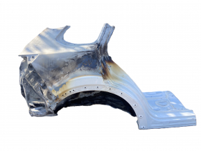 Quarter wing rear right Mazda CX-9 16 - white, sawn off, burnt