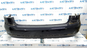 Bare rear bumper VW Passat b8 16-19 USA black, broken mount, scratches, crack