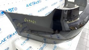 Bare rear bumper VW Passat b8 16-19 USA black, broken mount, scratches, crack