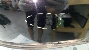 Bare rear bumper VW Passat b8 16-19 USA black, broken mount, scratches, crack