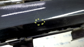 Bare rear bumper VW Passat b8 16-19 USA black, broken mount, scratches, crack