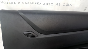 Door trim card front left Chevrolet Camaro 16- black, leather, scuffs, scratches, bump on leather