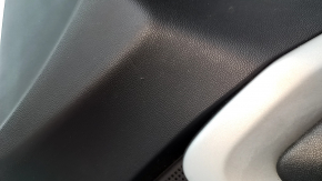 Door trim card front right Chevrolet Camaro 16- black, leather, whitened plastic, scratches
