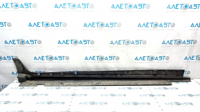 Left threshold Chevrolet Volt 16 - black with graphite, dented, rubbed, fastener torn off
