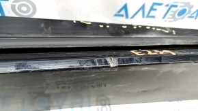 Left threshold Chevrolet Volt 16 - black with graphite, dented, rubbed, fastener torn off