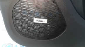 Door trim card front right Chevrolet Volt 16- black, with brown insert leather, BOSE, scratches, abrasions