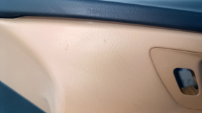 Door trim card front right Chevrolet Volt 16- black, with brown insert leather, BOSE, scratches, abrasions