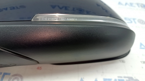 Left side mirror BMW 3 F30 4d 13-18 usa 5 pins, matt mount, turn signal, blue, butt