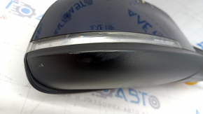 Right side mirror BMW 3 F30 4d 13-18 usa 5 pins, matt mount, turn signal, blue, scratches