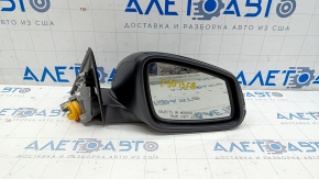 Right side mirror BMW 3 F30 4d 13-18 usa 5 pins, matt mount, turn signal, blue, scratches