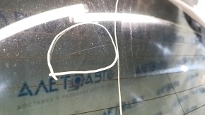 Bare trunk door with glass VW Tiguan 18- white LC9A, bumps, scratches on glass