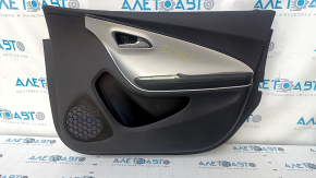 Door trim card front right Chevrolet Volt 11-15 black, with gray insert, scratch, dent, scuff